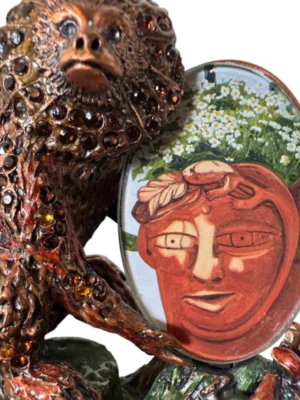 RARE JAY STRONGWATER JEWELLED MONKEY PICTURE FRAME